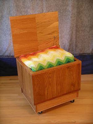 Cedar lined storage chest, custom wood project