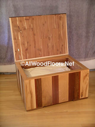 Wood Storage Chest